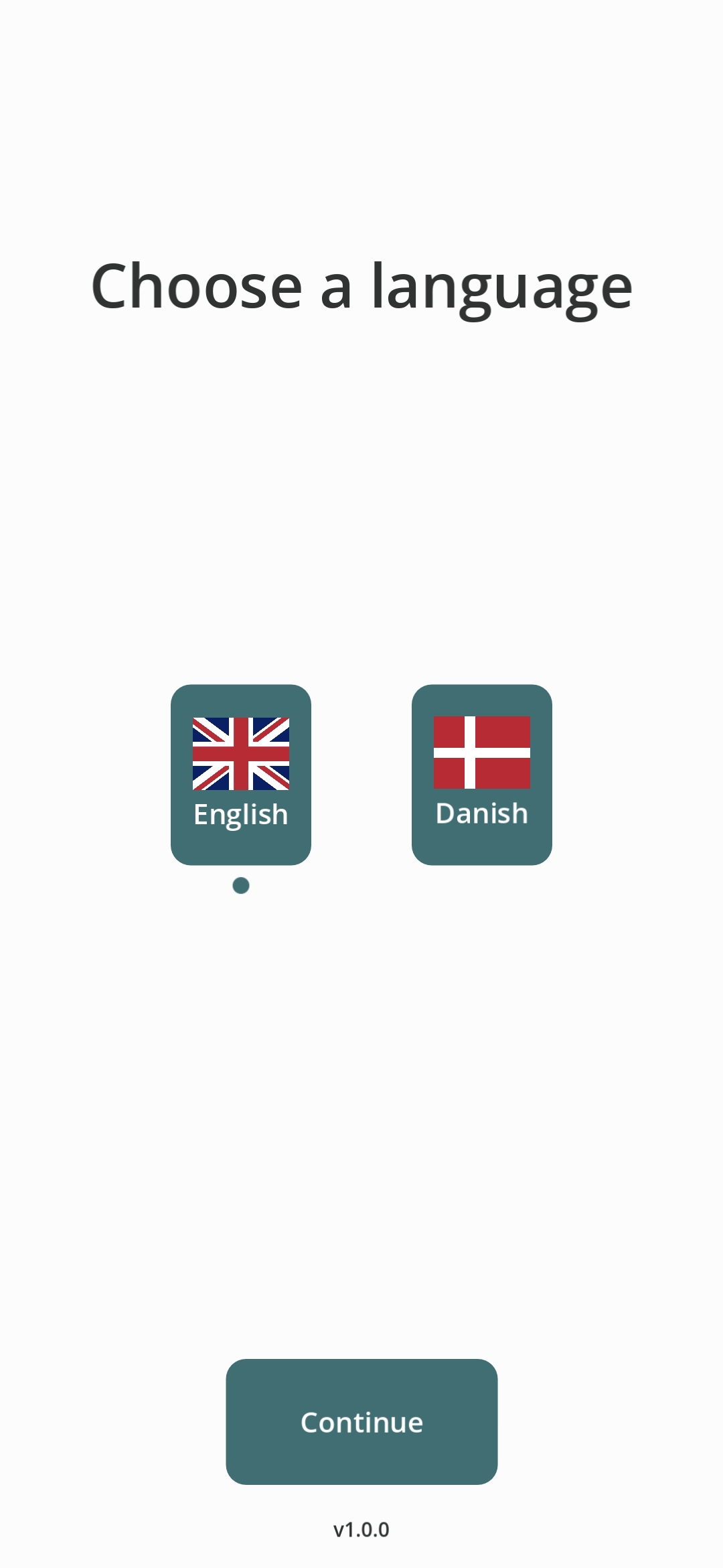 My Workdays app – language selection